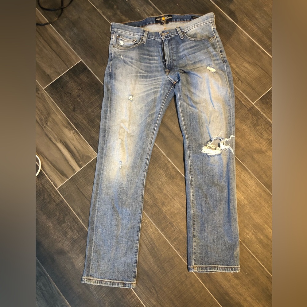 NWOT lucky brand mens distressed jeans 32x32